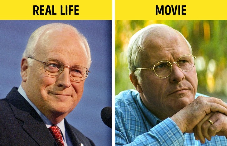 Christian Bale jako Dick Cheney, "Vice"