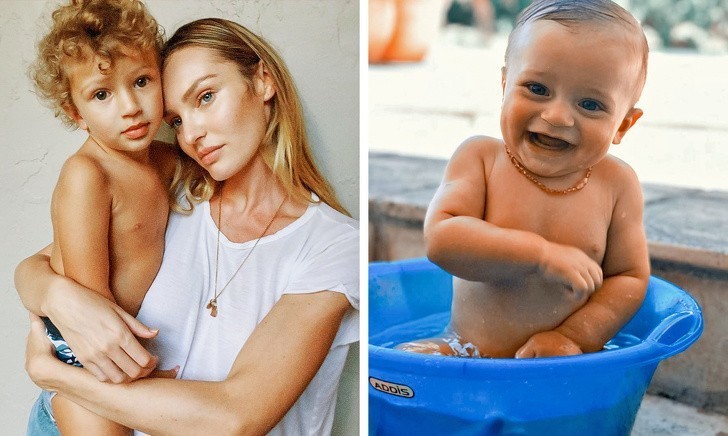 Candice Swanepoel i jej synowie