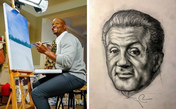 9. Aktor Terry Crews jest też całkiem niezłym artystą.