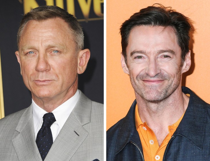 Daniel Craig i Hugh Jackman — 51 lat