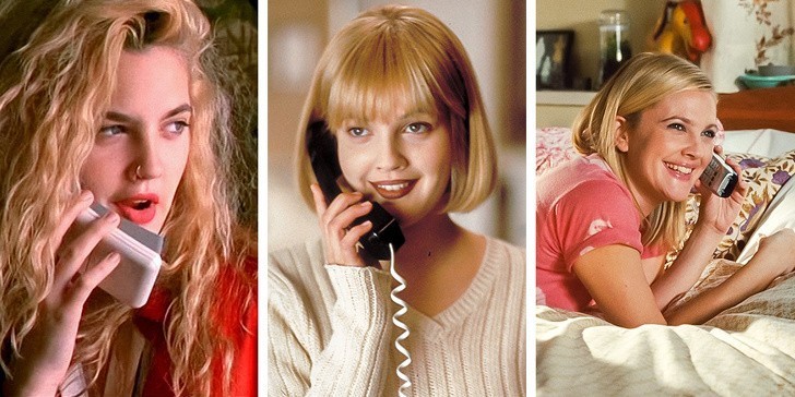 6. Drew Barrymore z telefonem