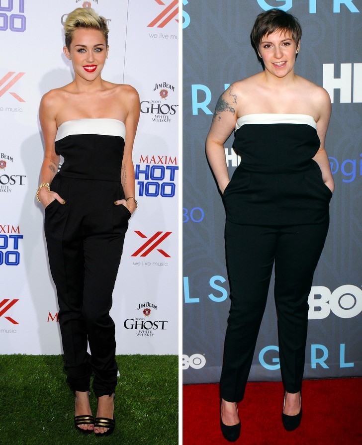 5. Miley Cyrus i Lena Dunham