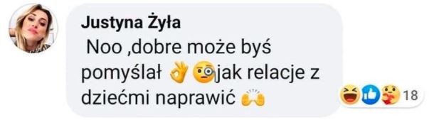 Na reakcję jego byłej żony nie trzeba było długo czekać.