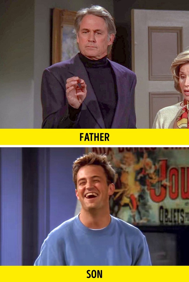 16. John Bennett Perry i Matthew Perry - Przyjaciele, 1994-2004