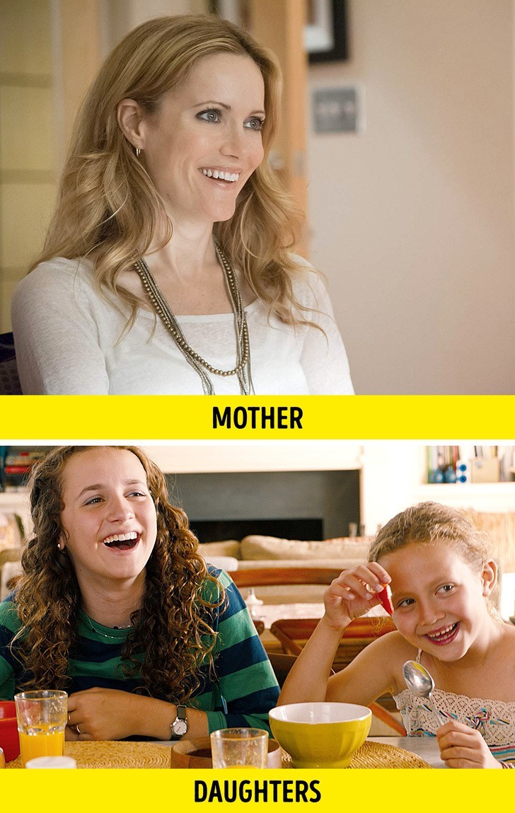 4. Leslie Mann i Maude and Iris Apatow - 40 lat minęło, 2012