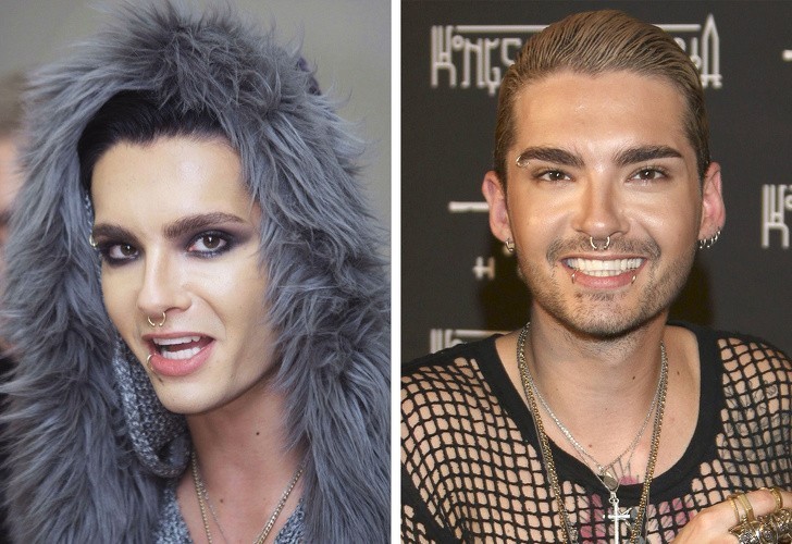 11. Bill Kaulitz przestał farbować włosy i postawił na bardziej schludny wygląd.