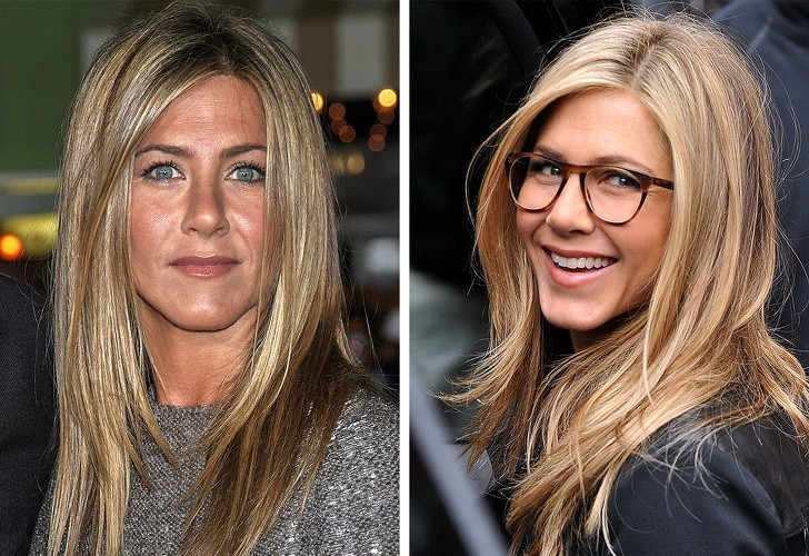 3. Jennifer Aniston zaczęła nosić okulary, podkreślające jej charakter.