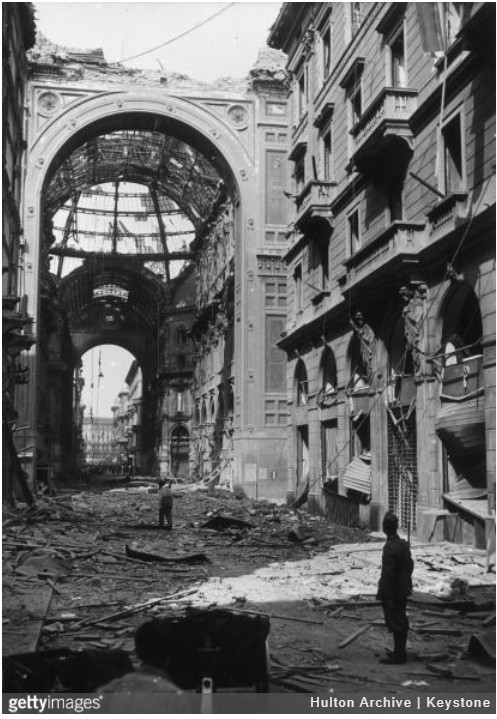 7. Galleria Vittorio Emanuele II, Włochy - Kiedyś: