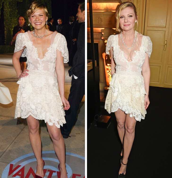 14. Kirsten Dunst 2004 vs 2017