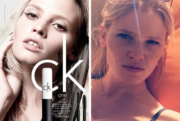 16. Lara Stone — Calvin Klein