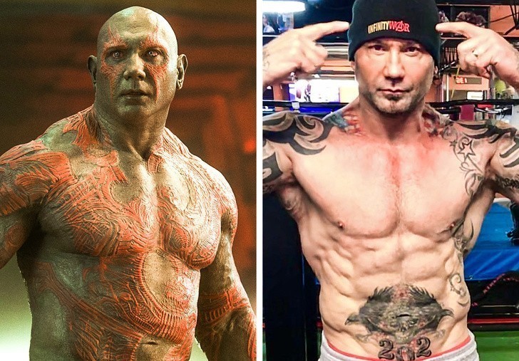 7. Drax Niszczyciel – Dave Bautista