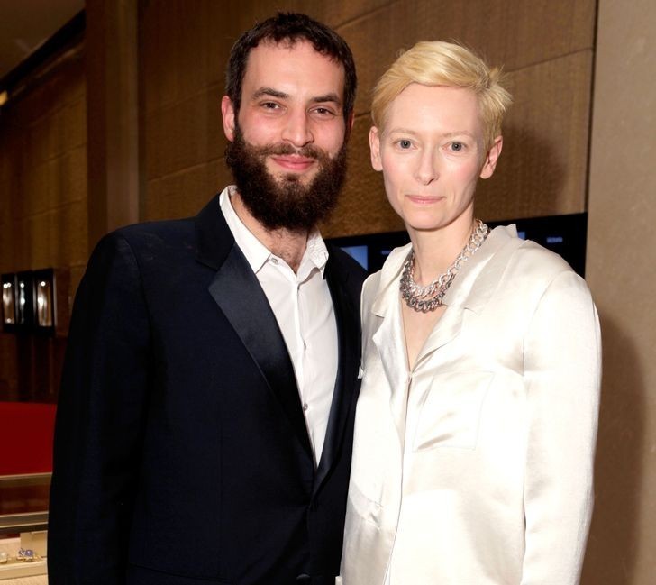 12. Tilda Swinton i Sandro Kopp — 18 lat różnicy