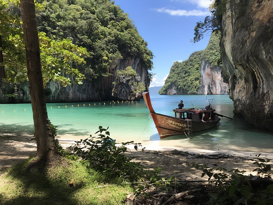 Wyspa w pobliżu Koh Yao Noi, Tajlandia