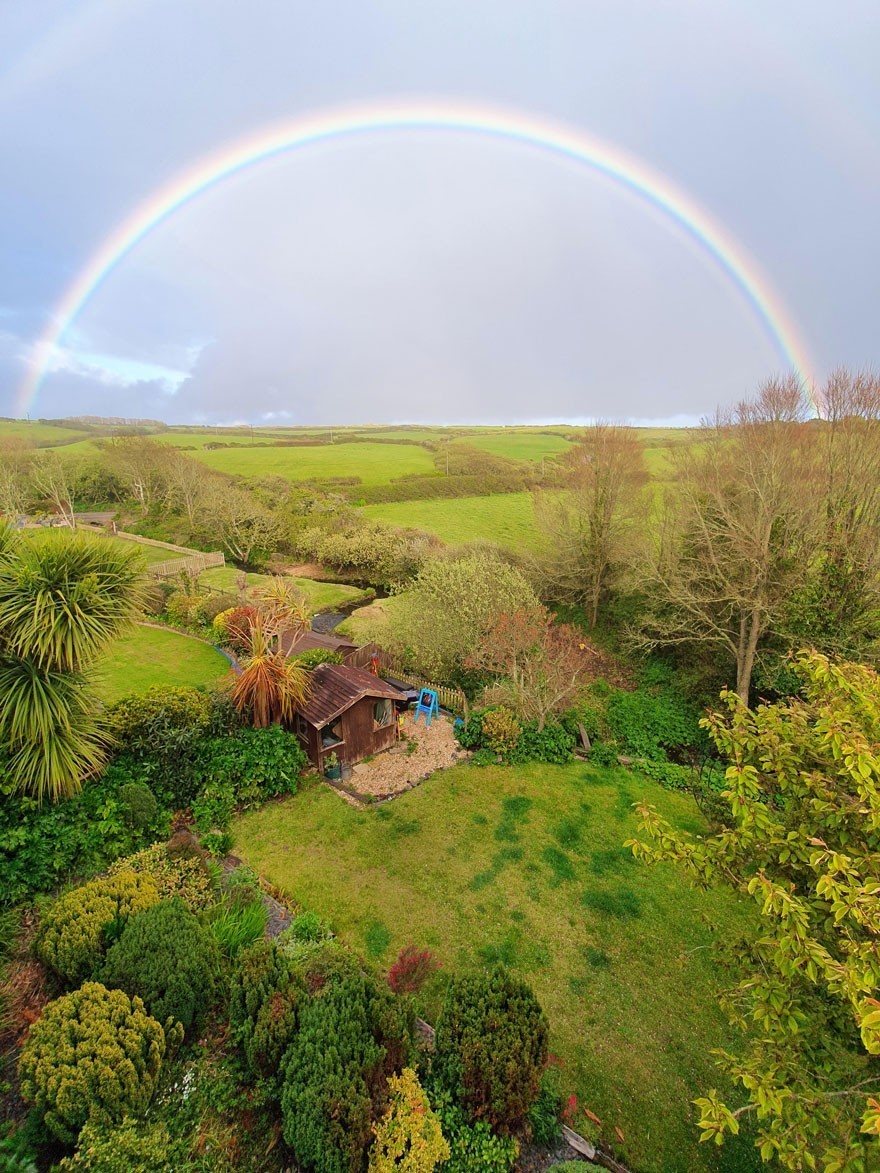 "Cornwall, Wielka Brytania. Widok z mojego okna"