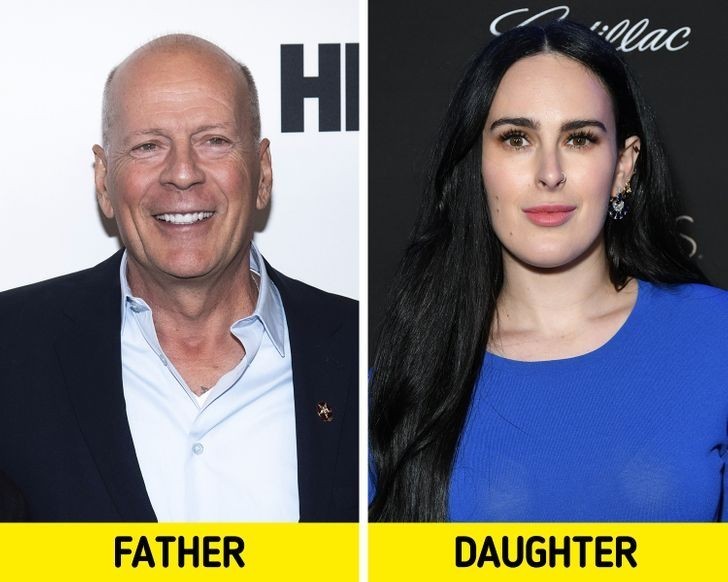 4. Bruce Willis i Rumer Willis