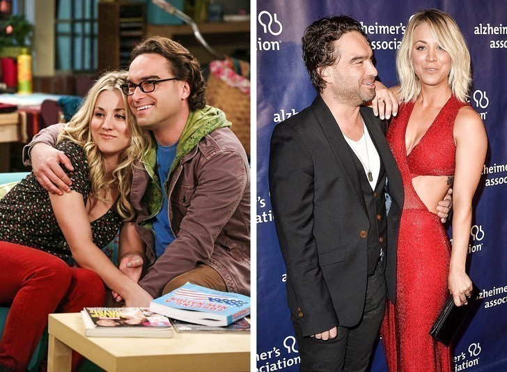 6. Kaley Cuoco i Johnny Galecki (Teoria wielkiego podrywu)