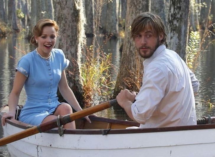 2. Ryan Gosling i Rachel McAdams (Noah i Allie, "Pamiętnik")