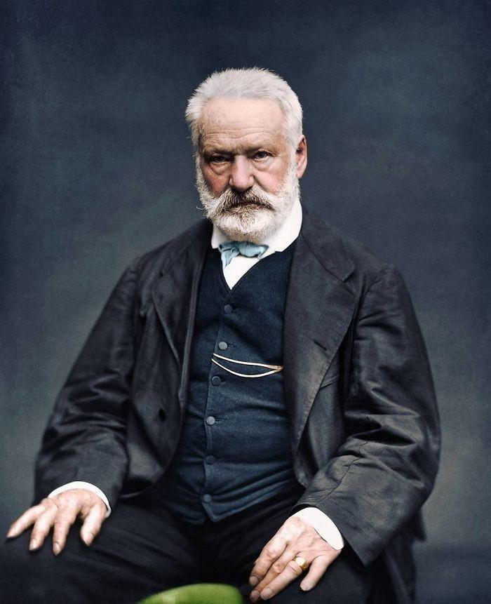 13. Victor Hugo, sławny autor "Nędzników" i "Dzwonnika z Notre-Dame", 1876