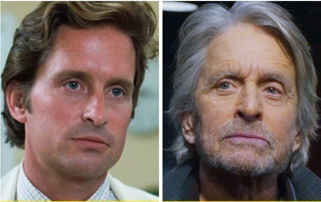 3. Michael Douglas - 34 vs 73 lata