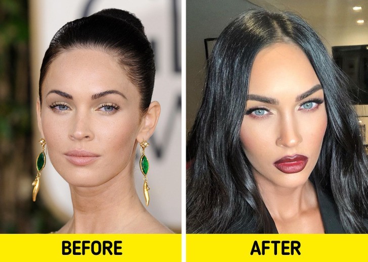 Megan Fox: przedłużenie rzęs i wypełnienie ust