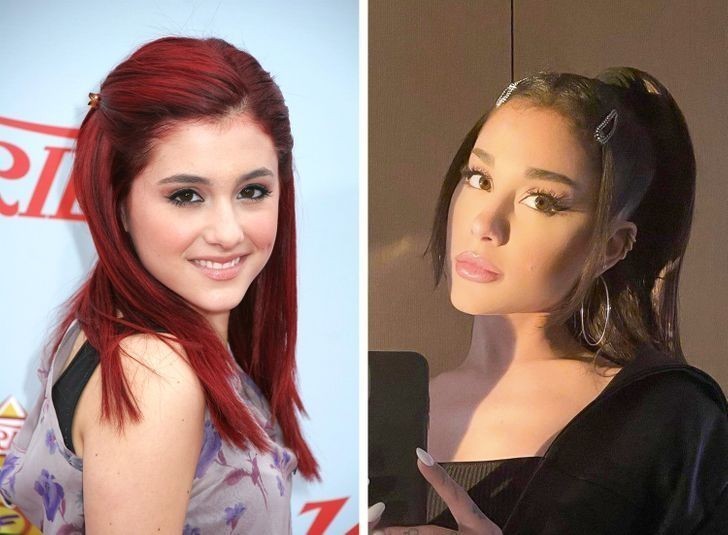 2. Ariana Grande (2009 vs 2021)