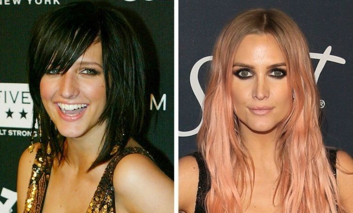 11. Ashlee Simpson (2004 vs 2020)