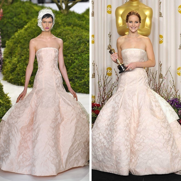 2. Christian Dior / Jennifer Lawrence