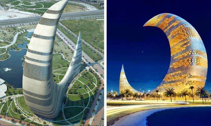 Crescent Moon Tower w Dubaju