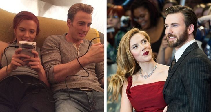 1. Scarlett Johansson i Chris Evans