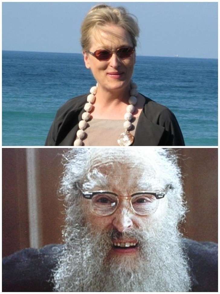 2. Meryl Streep jako Rabbi w "Aniołach w Ameryce"