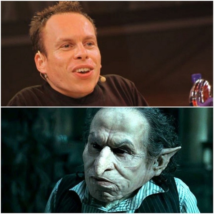 12. Warwick Davis jako Gryfek w "Harrym Potterze"