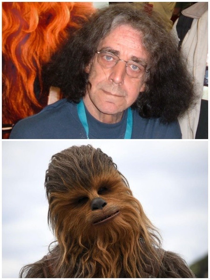 9. Peter Mayhew jako Chewbacca w "Gwiezdnych wojnach"