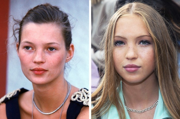 4. Kate Moss i jej córka Lila Moss, jako nastolatki