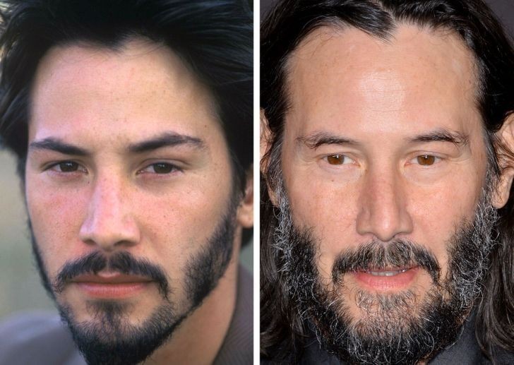 3. Keanu Reeves, 28 lat i 55 lat