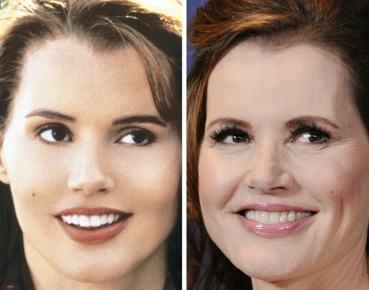 8. Geena Davis, 38 lat i 58 lat