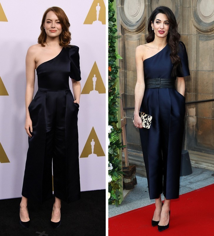 7. Emma Stone i Amal Clooney