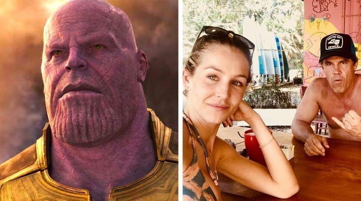 9. Josh Brolin (Thanos) i Kathryn Boyd Brolin