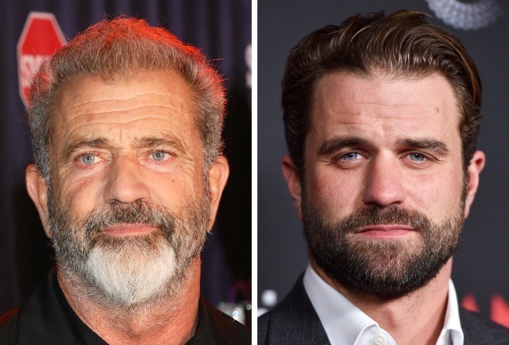 11. Mel Gibson i jego syn Milo Gibson, który także zajmuje się aktorstwem