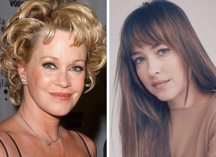 10. Melanie Griffith i jej córka, Dakota Johnson