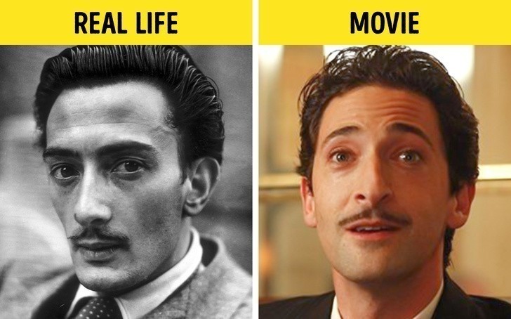 15. Adrien Brody jako Salvador Dali, "O północy w Paryżu"