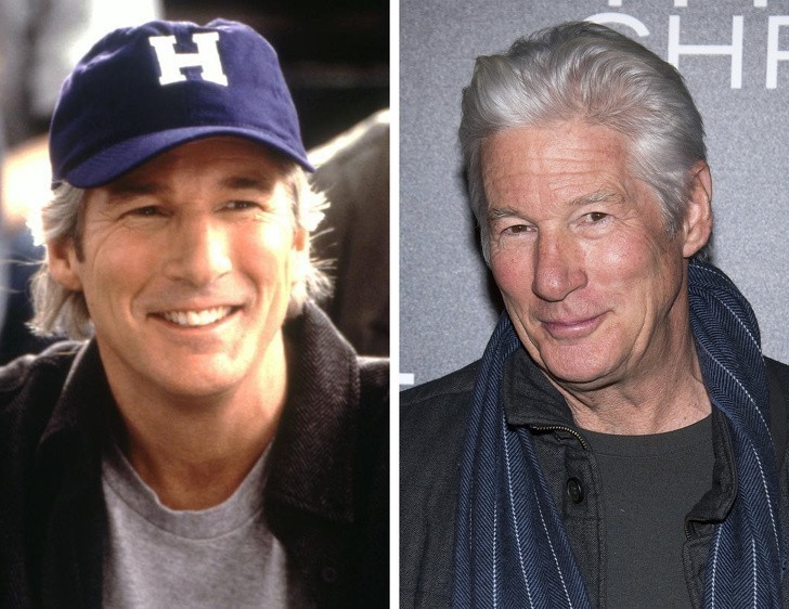 12. Richard Gere, 1999 vs 2020