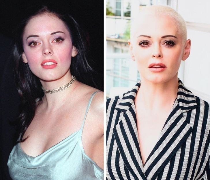 14. Rose McGowan, 1999 vs 2019