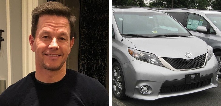 15. Mark Wahlberg — Toyota Sienna Minivan