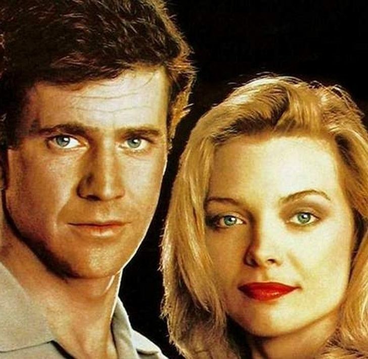 3. Michelle Pfeiffer i Mel Gibson (Jo Ann Vallenari i Dale “Mac” McKussic, "Tequila Sunrise")