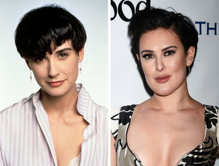 13. Demi Moore and Rumer Willis w wieku 28 lat