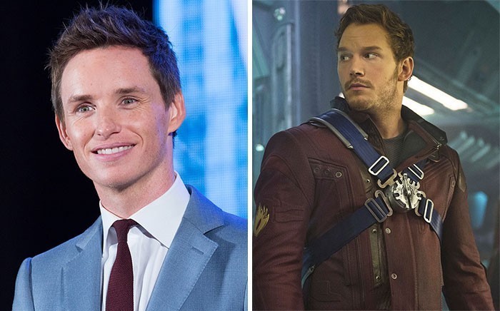 12. Eddie Redmayne vs Chris Pratt - Star-Lord, "Strażnicy Galaktyki"