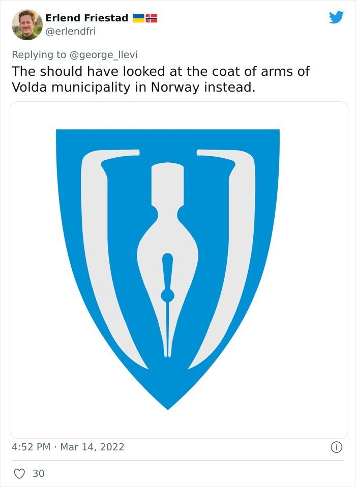 15. Herb norweskiej gminy Volda