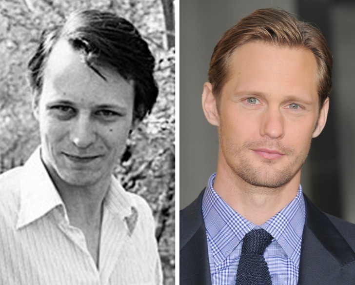 14. Stellan Skarsgård i Alexander Skarsgård po trzydziestce