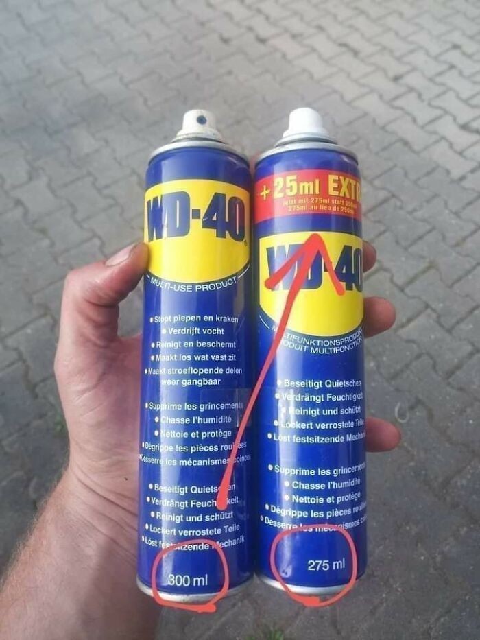 4. "Ach tak, + 25ml dodane ekstra po zabraniu 50ml"