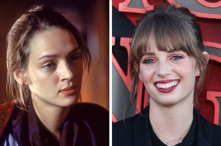 Uma Thurman i jej córka Maya Hawke, po 20.